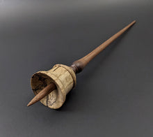 Load image into Gallery viewer, Bell support spindle in spalted maple and walnut