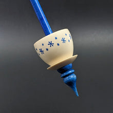 Load image into Gallery viewer, Teacup spindle in holly and hand dyed curly maple