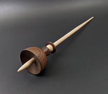 Load image into Gallery viewer, Prototype spindle in walnut and curly maple (<font color="red"<b>RESERVED</b></font> for Nancy)