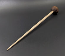 Load image into Gallery viewer, Sheep support spindle in walnut and curly maple