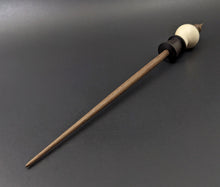 Load image into Gallery viewer, Snowman support spindle in holly, African blackwood, and walnut
