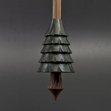 Load image into Gallery viewer, Pine tree spindle in hand dyed walnut and walnut