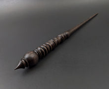 Load image into Gallery viewer, Wand spindle in ebonized walnut