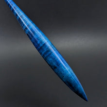 Load image into Gallery viewer, Phang spindle in hand dyed curly maple