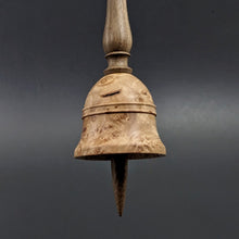 Load image into Gallery viewer, Bell support spindle in maple burl and walnut