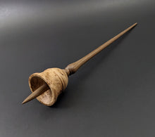 Load image into Gallery viewer, Bell support spindle in maple burl and walnut