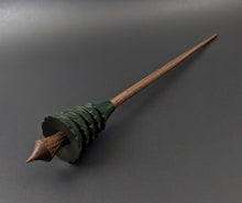 Load image into Gallery viewer, Pine tree spindle in hand dyed walnut and walnut
