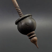 Load image into Gallery viewer, Cauldron spindle in bog oak and walnut