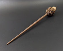 Load image into Gallery viewer, Morel mushroom support spindle in maple and walnut