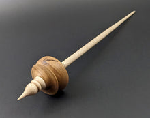 Load image into Gallery viewer, Tibetan style spindle in elm burl and curly maple