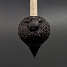 Load image into Gallery viewer, Sheep support spindle in African blackwood and curly maple