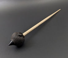 Load image into Gallery viewer, Sheep support spindle in African blackwood and curly maple
