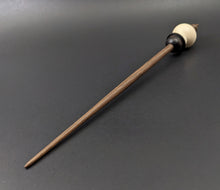 Load image into Gallery viewer, Snowman support spindle in holly, African blackwood, and walnut