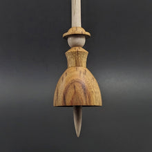 Load image into Gallery viewer, Tiny dancer spindle in canarywood and curly maple