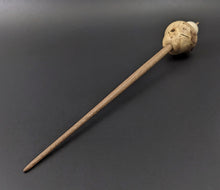 Load image into Gallery viewer, Mushroom support spindle in elm burl, holly, and walnut