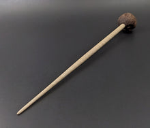 Load image into Gallery viewer, Sheep support spindle in walnut and curly maple
