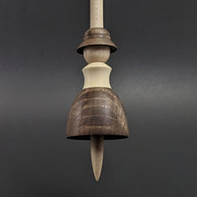 Load image into Gallery viewer, Tiny dancer spindle in walnut, holly, and curly maple