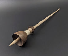 Load image into Gallery viewer, Tiny dancer spindle in walnut, holly, and curly maple