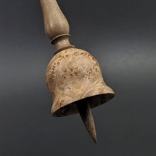 Load image into Gallery viewer, Bell support spindle in maple burl and walnut