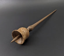 Load image into Gallery viewer, Bell support spindle in maple burl and walnut