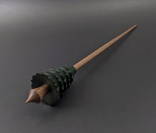 Load image into Gallery viewer, Pine tree spindle in hand dyed walnut and walnut