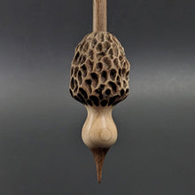 Load image into Gallery viewer, Morel mushroom support spindle in maple and walnut