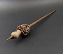 Load image into Gallery viewer, Morel mushroom support spindle in maple and walnut