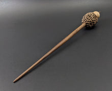 Load image into Gallery viewer, Morel mushroom support spindle in maple and walnut