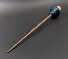 Load image into Gallery viewer, Mushroom support spindle in hand dyed maple burl, holly, and walnut