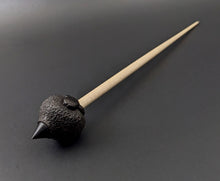 Load image into Gallery viewer, Sheep support spindle in African blackwood and curly maple