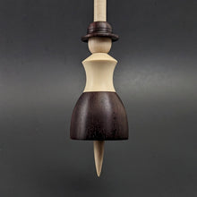 Load image into Gallery viewer, Tiny dancer spindle in camatillo, holly, and curly maple