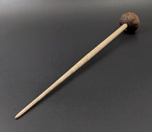 Load image into Gallery viewer, Sheep support spindle in walnut and curly maple