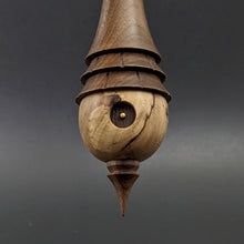 Load image into Gallery viewer, Wee folk spindle in elm burl and walnut