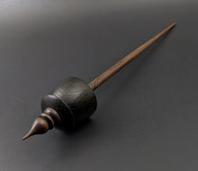 Load image into Gallery viewer, Teacup spindle in bog oak and walnut