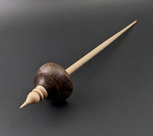 Load image into Gallery viewer, Tibetan style spindle in walnut burl and curly maple