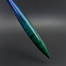 Load image into Gallery viewer, Phang spindle in hand dyed curly maple