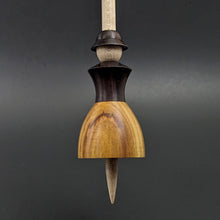 Load image into Gallery viewer, Tiny dancer spindle in East Indian rosewood, canarywood, and curly maple (<font color="red"<b>RESERVED</b></font> for Natasa)