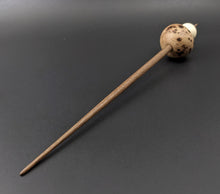 Load image into Gallery viewer, Mushroom support spindle in elm burl, holly, and walnut