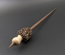 Load image into Gallery viewer, Morel mushroom support spindle in maple and walnut