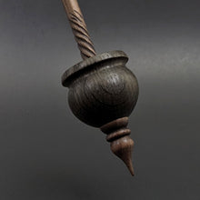Load image into Gallery viewer, Cauldron spindle in bog oak and walnut