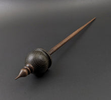 Load image into Gallery viewer, Cauldron spindle in bog oak and walnut
