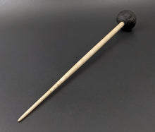 Load image into Gallery viewer, Sheep support spindle in African blackwood and curly maple