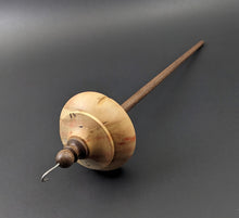 Load image into Gallery viewer, Drop spindle in flame box elder and walnut