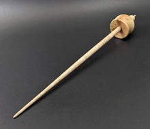 Load image into Gallery viewer, Cauldron spindle in flame box elder and curly maple