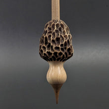 Load image into Gallery viewer, Morel mushroom support spindle in maple and walnut