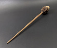 Load image into Gallery viewer, Morel mushroom support spindle in maple and walnut