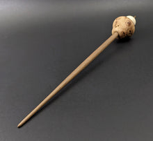 Load image into Gallery viewer, Mushroom support spindle in elm burl, holly, and walnut