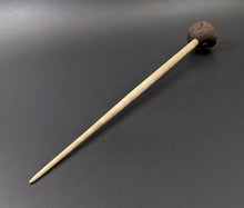 Load image into Gallery viewer, Sheep support spindle in walnut and curly maple