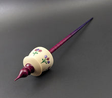 Load image into Gallery viewer, Teacup spindle in holly and hand dyed curly maple