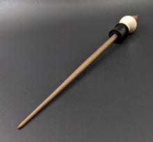 Load image into Gallery viewer, Snowman support spindle in holly, African blackwood, and walnut